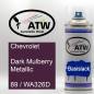 Preview: Chevrolet, Dark Mulberry Metallic, 89 / WA326D: 400ml Sprühdose, von ATW Autoteile West.